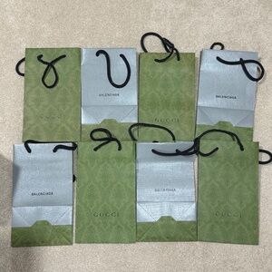 Authentic Limited Edition Gucci/Balenciaga Collar Paper Gift Shopping Bags